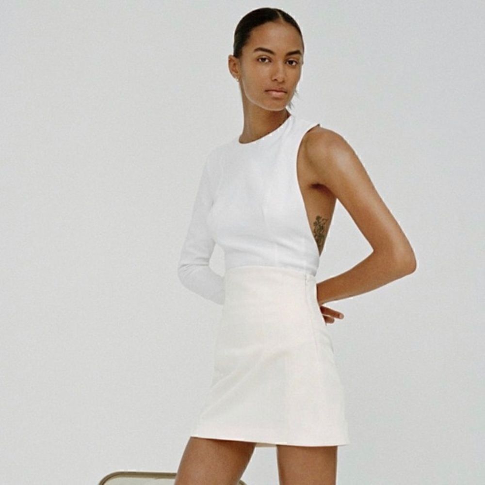 Zara asymmetrical bodysuit  